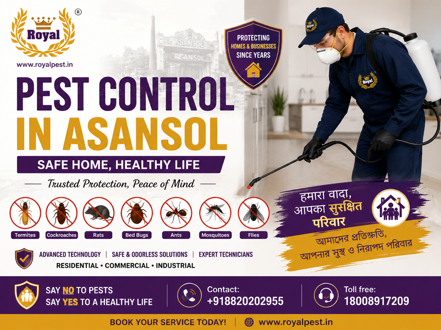 Pest control in Asansol